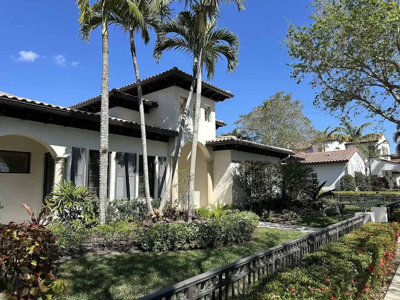 A house in the Valencia neighborhood of Abacoa, seen from the sidewalk, in Jupiter.
