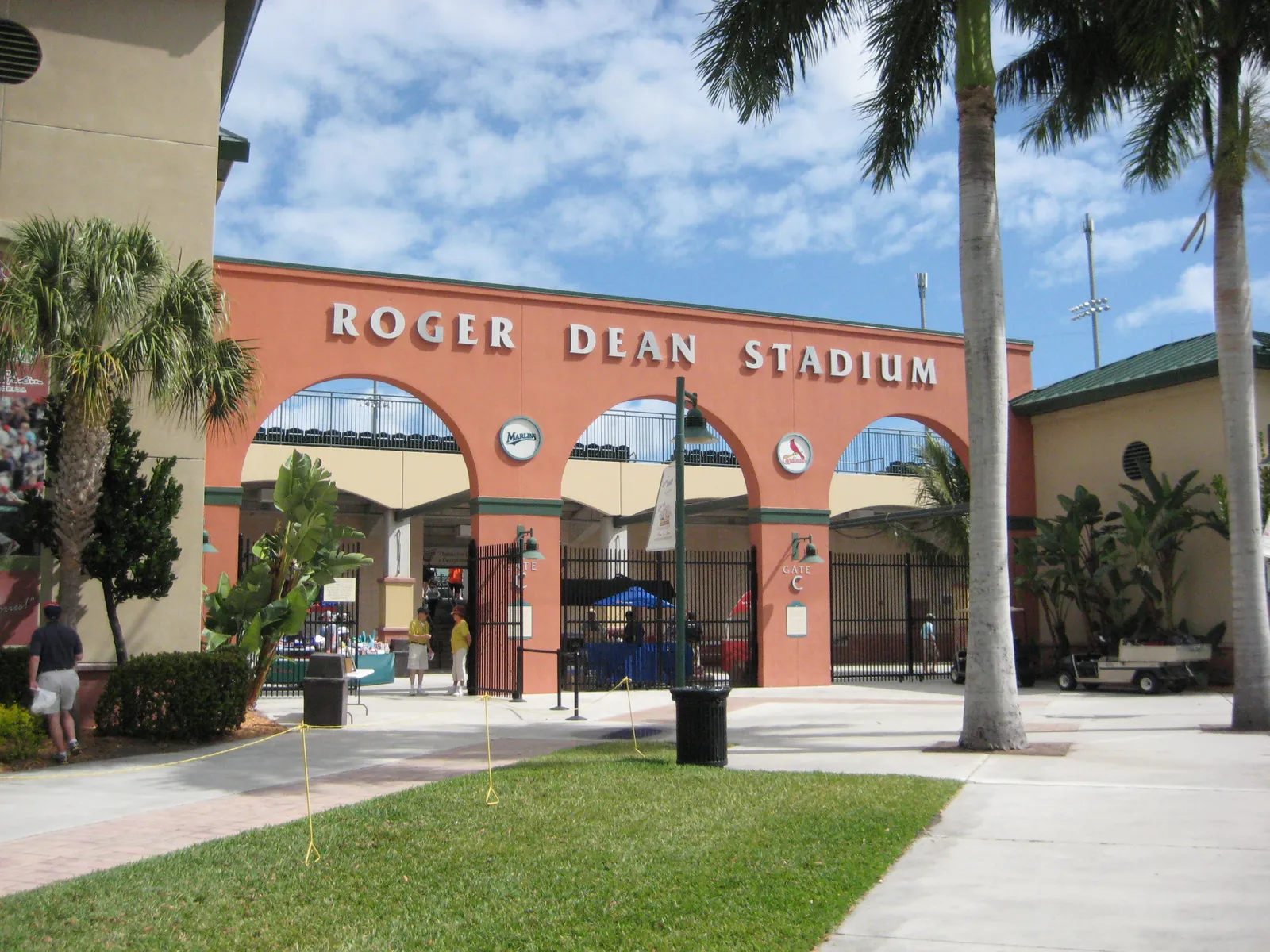 Gate C under the arches at Roger Dean Stadium, now Roger Dean Chevrolet Stadium, in Abacoa.